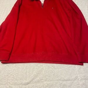 Tommy Hilfiger Men’s 1/4 Zip Red 2XL